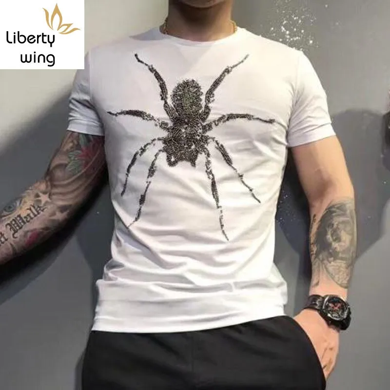 Embroidery Men Cotton Casual Short Sleeve Summer Loose White T shirt Male Brand Clothing O-Neck Animal Pattern T-shirt
Embroidery Men Cotton Casual Short Sleeve Summer Loose White T shirt Male Brand Clothing O-Neck Animal Pattern T-shirt