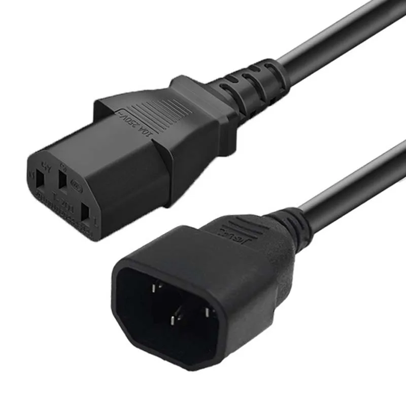 Черный шнур питания IEC320 C13 «Мама»-«папа» C14, 0,75 мм x 2, удлинитель питания для настольного компьютера, 10 А, 250 В, 3 ядра, 1,5 м
Черный шнур питания IEC320 C13 «Мама»-«папа» C14, 0,75 мм x 2, удлинитель питания для настольного компьютера, 10 А, 250 В, 3 ядра, 1,5 м