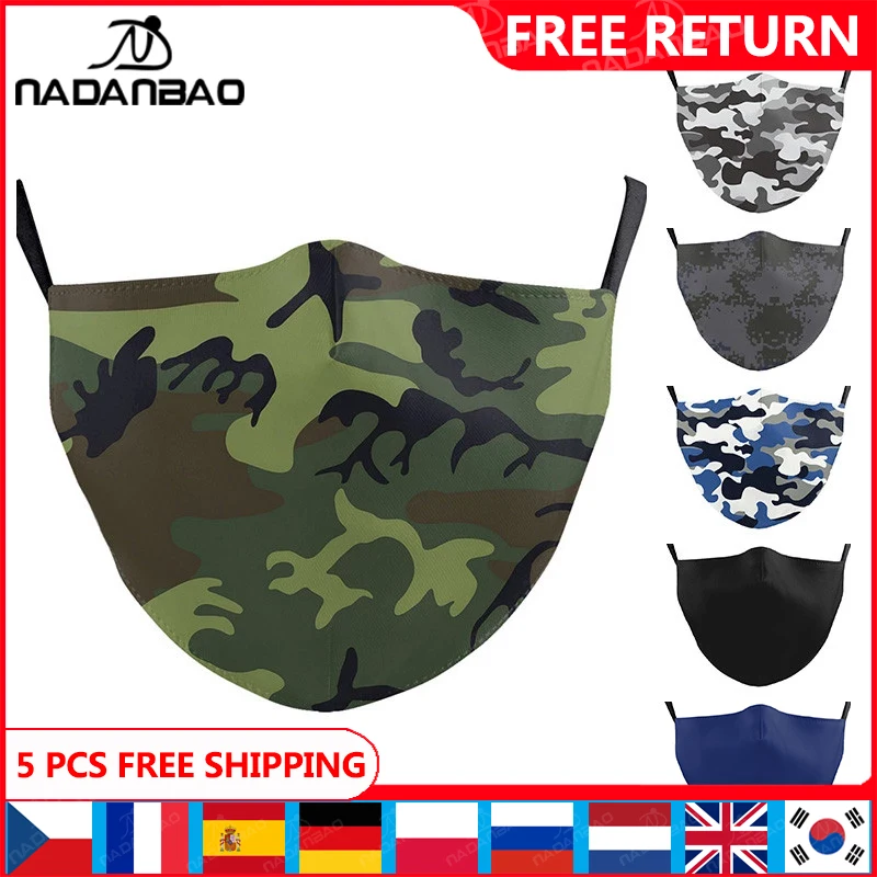 Классическая камуфляжная маска NADANBAO для взрослых, тканевая модная маска для лица с принтом, моющаяся многоразовая маска для рта, Повседневная однотонная
Классическая камуфляжная маска NADANBAO для взрослых, тканевая модная маска для лица с принтом, моющаяся многоразовая маска для рта, Повседневная однотонная