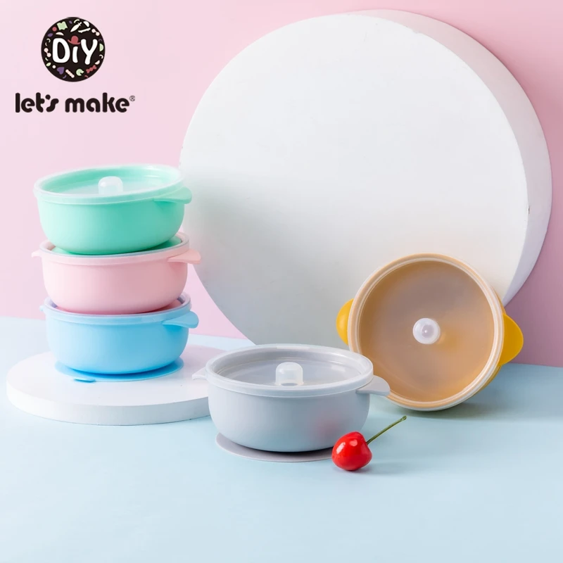 Let'S Make 5PC Waterproof Silicone Baby Feeding Bowl Double Ears Non-Slip Feedings Silicone Bowl Tableware Baby Plate
Let'S Make 5PC Waterproof Silicone Baby Feeding Bowl Double Ears Non-Slip Feedings Silicone Bowl Tableware Baby Plate