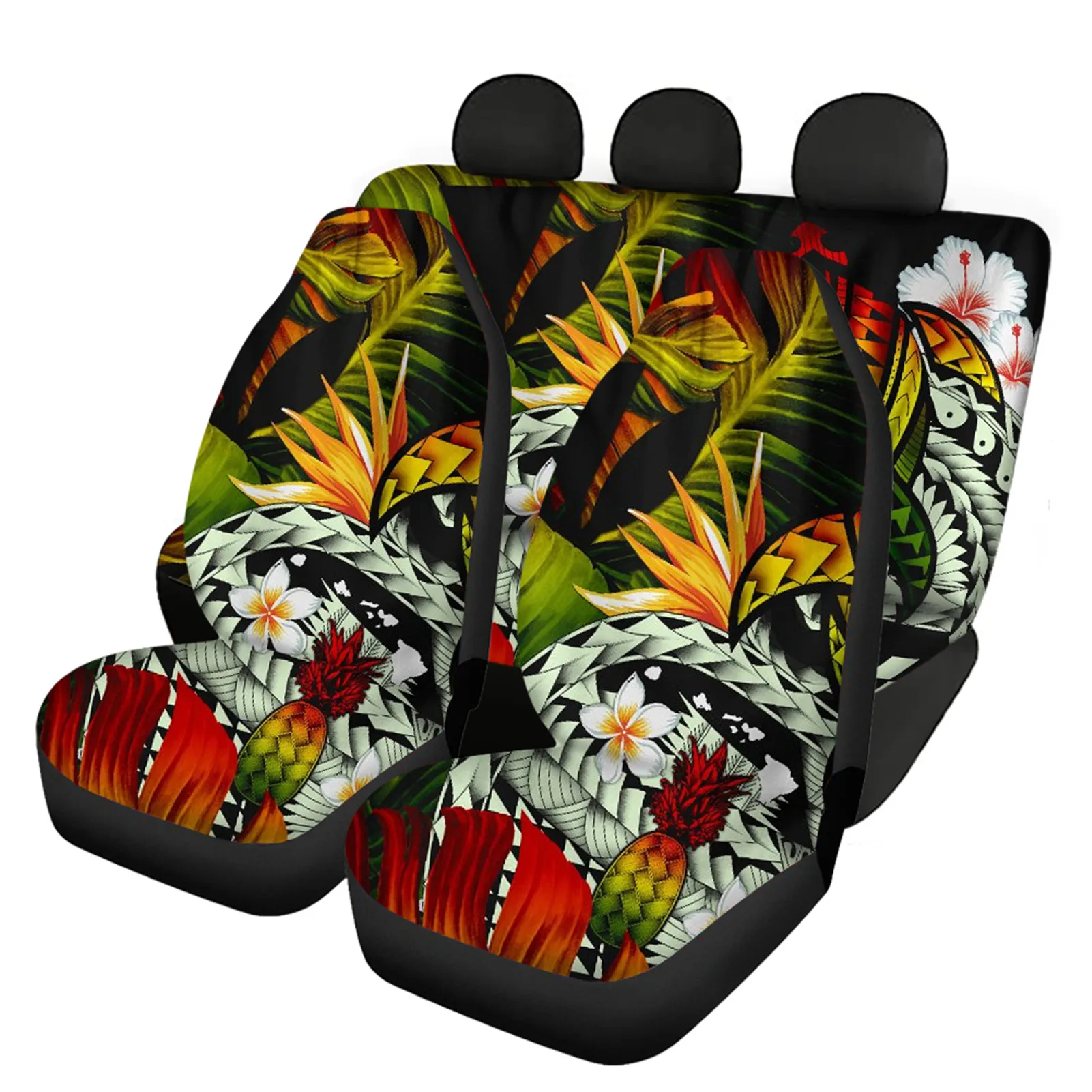 Auto Seat Cushion Protector Polynesian Plumeria Tribal Print Universal Car Seat Cover Set High Quality Car Interior Accessories
Auto Seat Cushion Protector Polynesian Plumeria Tribal Print Universal Car Seat Cover Set High Quality Car Interior Accessories