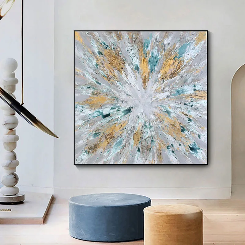 Modern Abstract Hand-painted Grey Oil Painting Handmade Canvas Wall Art Knife Oil Painting for Home Wall Decoration No Frame
Modern Abstract Hand-painted Grey Oil Painting Handmade Canvas Wall Art Knife Oil Painting for Home Wall Decoration No Frame