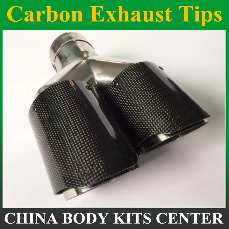 Car Carbon Fiber Muffler Tip Y Shape Double Exit Exhaust Pipe Mufflers Nozzle Decoration Universal Stainless
Car Carbon Fiber Muffler Tip Y Shape Double Exit Exhaust Pipe Mufflers Nozzle Decoration Universal Stainless