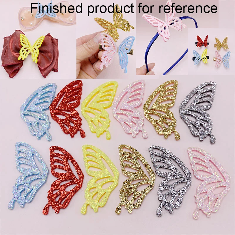 40Pcs/Lot Laser Cutting Butterfly Wing Padded Applique For DIY Clothes Hat Festival Decoration Patches Hair Clip Accessories
40Pcs/Lot Laser Cutting Butterfly Wing Padded Applique For DIY Clothes Hat Festival Decoration Patches Hair Clip Accessories