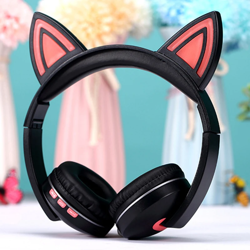 Cat ear headset Bluetooth headset sports luminous fashion wireless stereo foldable headset
Cat ear headset Bluetooth headset sports luminous fashion wireless stereo foldable headset