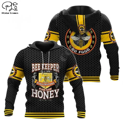PLstar Cosmos No Bees No Food 3D Print Hoodies Casual Men/Women Zipper Hooded Funny Animal Unisex Brand Streetwear Apparel T11
PLstar Cosmos No Bees No Food 3D Print Hoodies Casual Men/Women Zipper Hooded Funny Animal Unisex Brand Streetwear Apparel T11