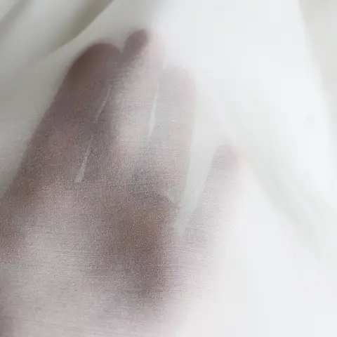 Off White 100% Nature Silk Undyed  Habutai Fabric Pure Silk Transparent 6mm 140cm Pongee Fabric Use for DIY Painting and Dyeing