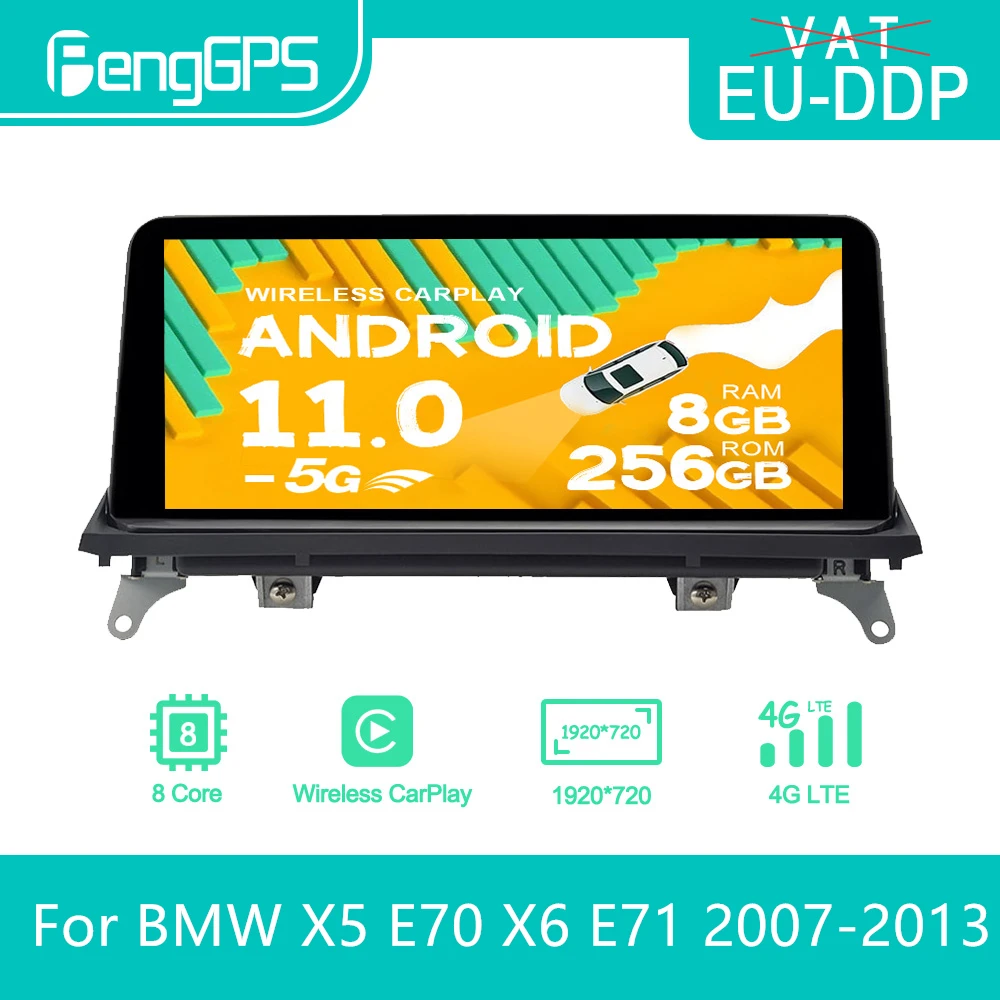 Автомагнитола для BMW X5 E70 X6 E71 2007 - 2013 CCC CIC Android, стерео, мультимедийный DVD-плеер, Авторадио, сенсорный экран, GPS-навигация
Автомагнитола для BMW X5 E70 X6 E71 2007 - 2013 CCC CIC Android, стерео, мультимедийный DVD-плеер, Авторадио, сенсорный экран, GPS-навигация