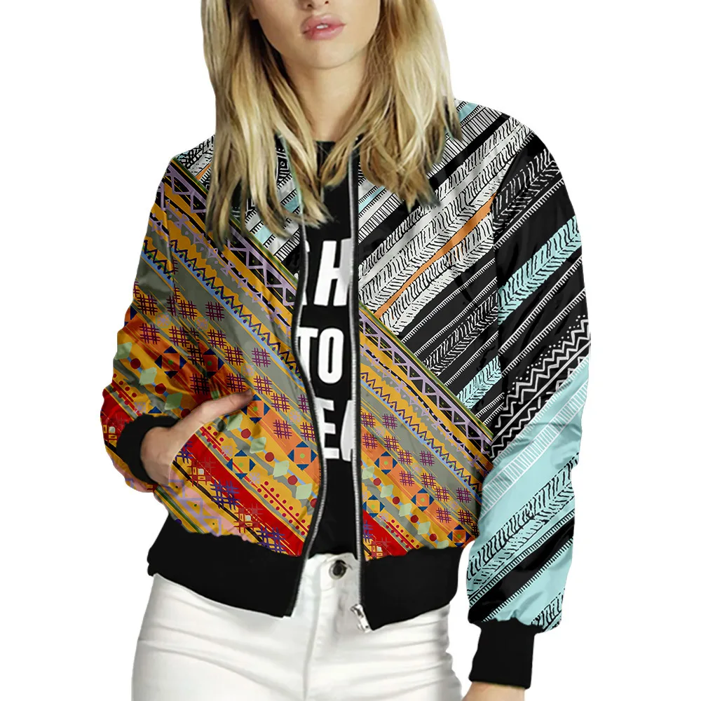 2021 Casual Jackets For Women Spring Autumn Basic Print Bomber Zipper Coat Tops Fashion Long Sleeve Female Slim Outerwears
2021 Casual Jackets For Women Spring Autumn Basic Print Bomber Zipper Coat Tops Fashion Long Sleeve Female Slim Outerwears