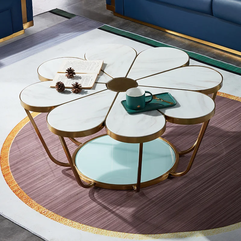 Light Luxury Stainless Steel Flower Coffee Table Metal Marble Living Room New Creative Negotiation Tea Table
Light Luxury Stainless Steel Flower Coffee Table Metal Marble Living Room New Creative Negotiation Tea Table