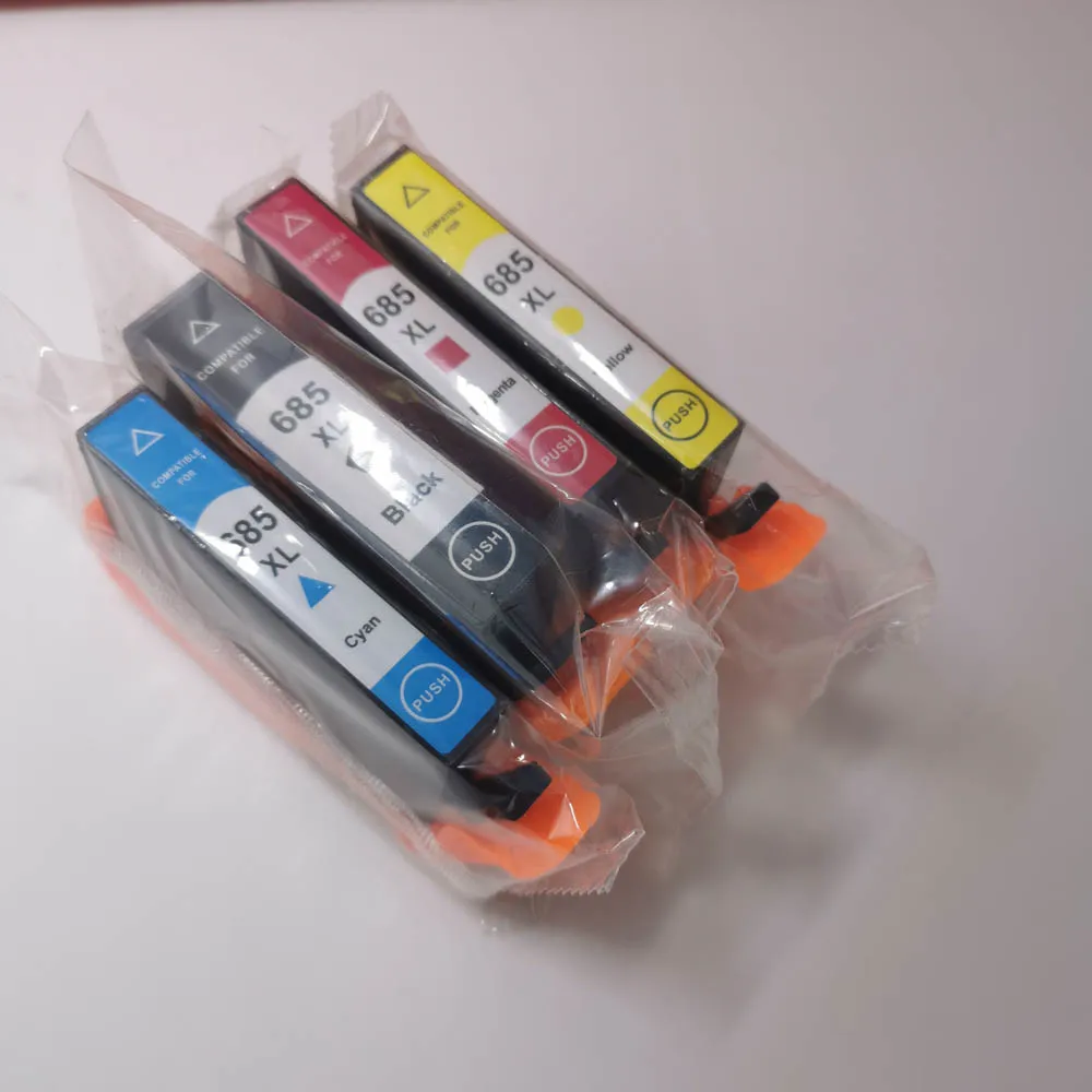 YOTAT 4pcs Compatible ink cartridge for HP685 HP 685 for HP Deskjet Ink Advantage 3525/4615/5525
YOTAT 4pcs Compatible ink cartridge for HP685 HP 685 for HP Deskjet Ink Advantage 3525/4615/5525