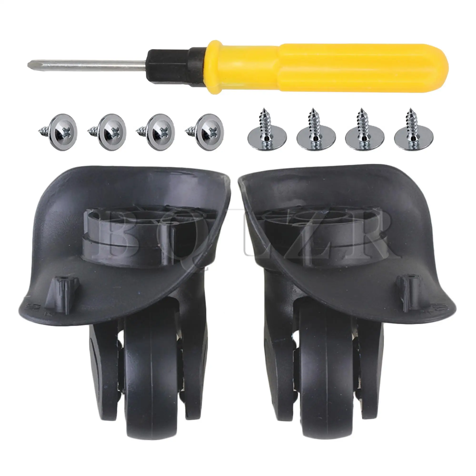 BQLZR DIY 1 Left & 1 Right 9.6x9.3x4.8cm 360 Degrees to Rotate Wheel with 4 Holes Luggage Accessories Plastic W003 W323 W055
BQLZR DIY 1 Left & 1 Right 9.6x9.3x4.8cm 360 Degrees to Rotate Wheel with 4 Holes Luggage Accessories Plastic W003 W323 W055