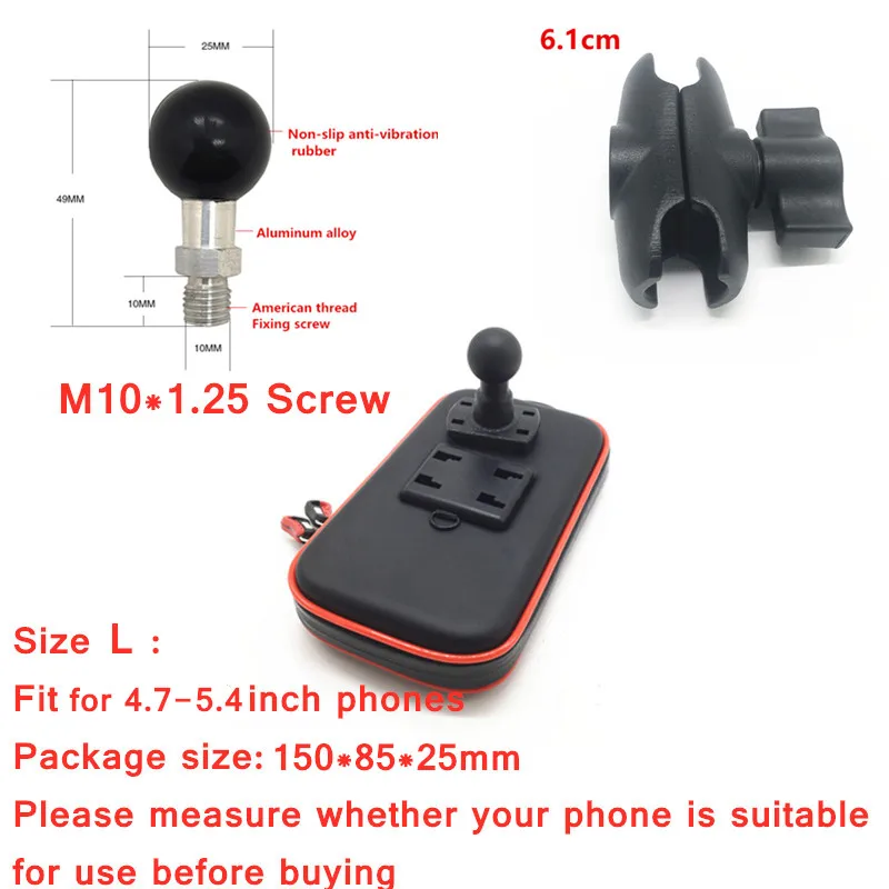 Mobile Phone Water Resistance Case 6 CM Aluminum Alloy Double Socket Arm With 1 inch Ball Mount M10 Screw for Motorcycle Scooter
Mobile Phone Water Resistance Case 6 CM Aluminum Alloy Double Socket Arm With 1 inch Ball Mount M10 Screw for Motorcycle Scooter