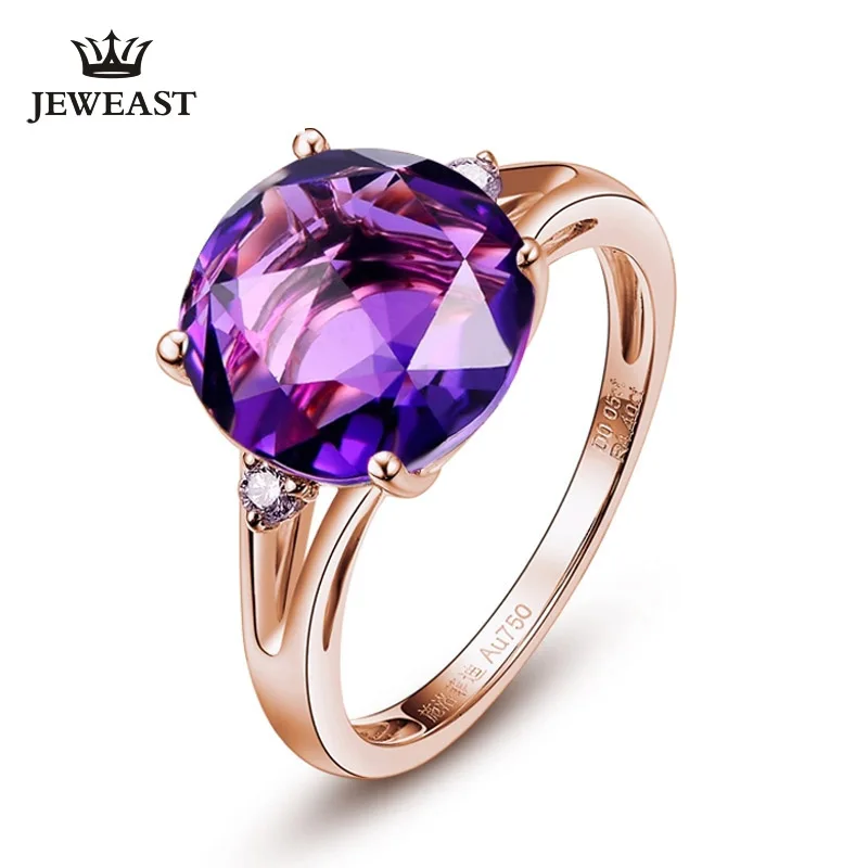 SLFD Natural Amethyst 18K Pure Gold 2023 New Hot Selling Top Ring Women Heart Shape Ring For Ladies Woman Genuine Jewelry
SLFD Natural Amethyst 18K Pure Gold 2023 New Hot Selling Top Ring Women Heart Shape Ring For Ladies Woman Genuine Jewelry