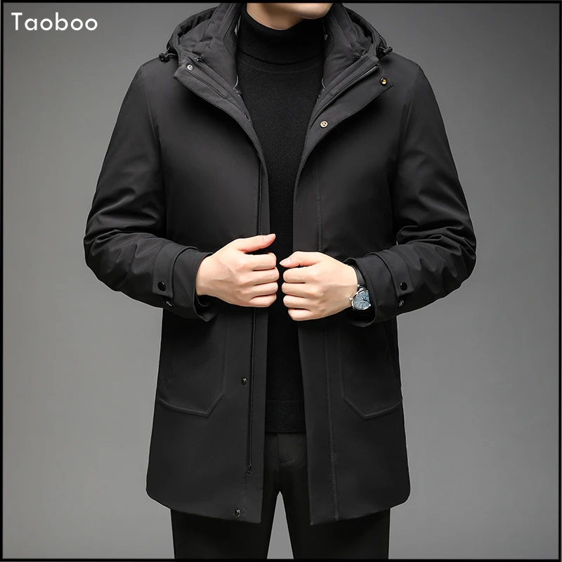 2021 New Winter New Long Warm Thick Hood Parkas Jacket Coat Men's Down Jacket Outfits Classic Windproof Pocket Men's Coat Parka
2021 New Winter New Long Warm Thick Hood Parkas Jacket Coat Men's Down Jacket Outfits Classic Windproof Pocket Men's Coat Parka