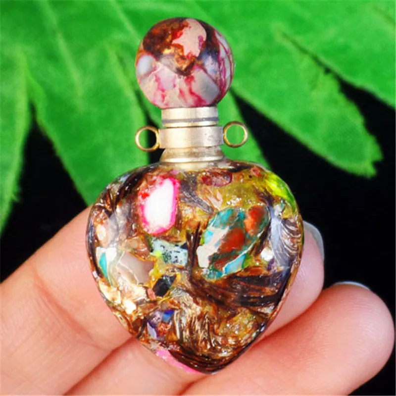 2pcs Multi-color Sea Sediment Jaspers Heart Shaped Oil Diffuser Perfume Bottle Pendants Charm for Jewelry Making Healing Gifts
2pcs Multi-color Sea Sediment Jaspers Heart Shaped Oil Diffuser Perfume Bottle Pendants Charm for Jewelry Making Healing Gifts