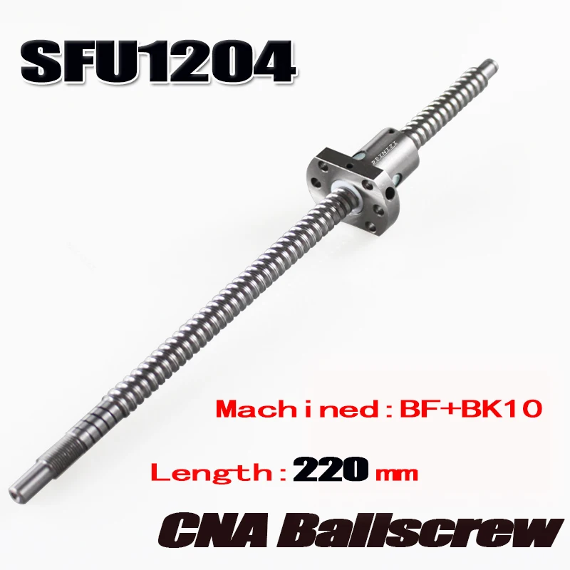 SFU1204 220mmBallscrew With SFU1204 Single Ballnut For CNC Parts BK/BF10 Machined Woodworking Machinery Parts Free Shipping
SFU1204 220mmBallscrew With SFU1204 Single Ballnut For CNC Parts BK/BF10 Machined Woodworking Machinery Parts Free Shipping