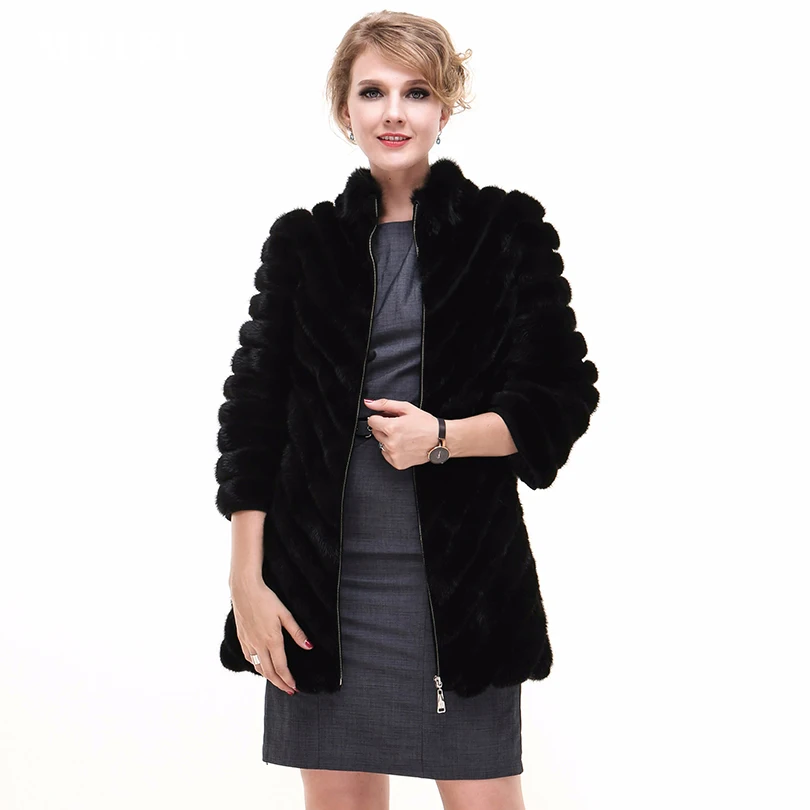 Luxury Genuine Piece Mink Fur Coat Autumn Winter Women Outerwear Garment LF21005ZGF
Luxury Genuine Piece Mink Fur Coat Autumn Winter Women Outerwear Garment LF21005ZGF