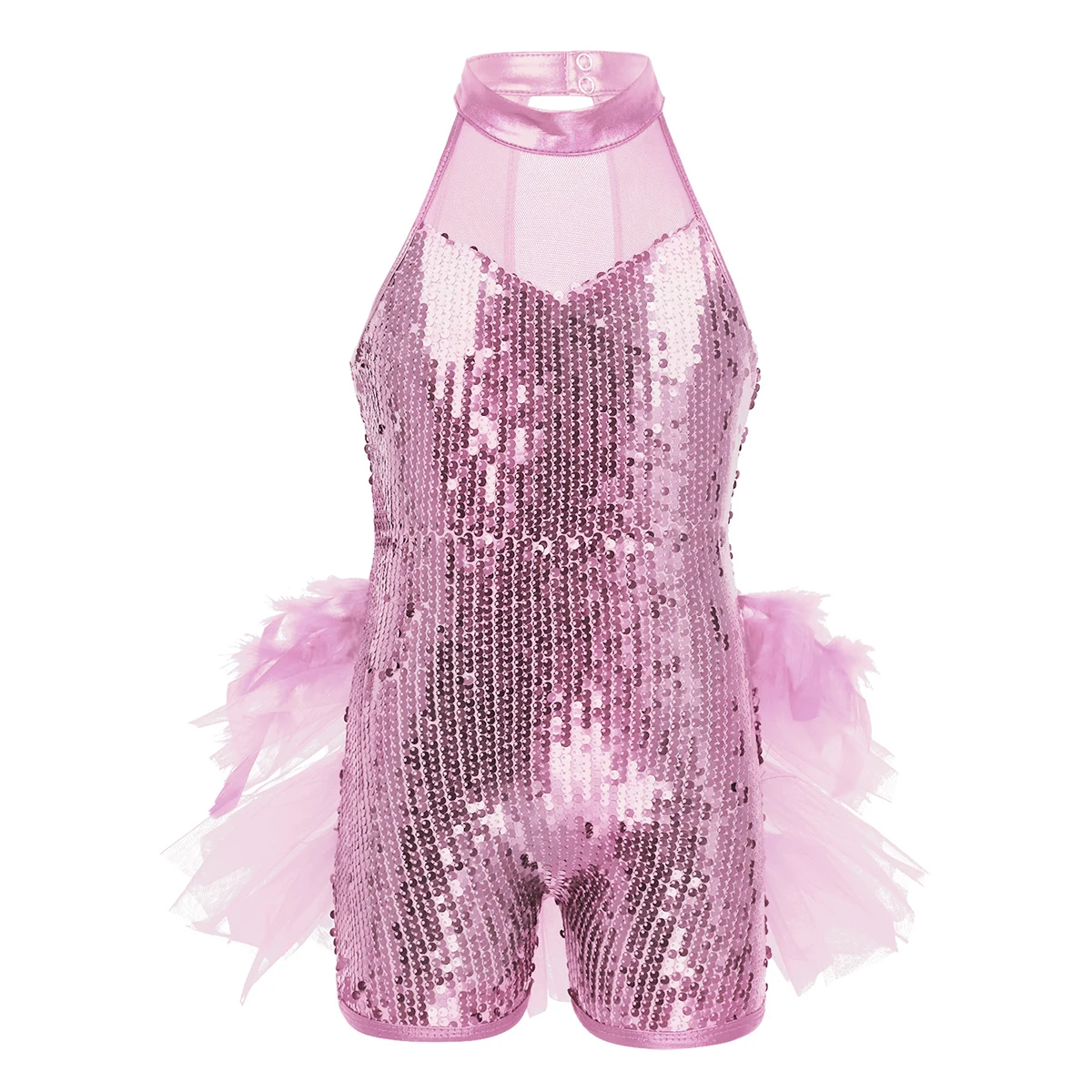 Kid Girls Sequins Jazz Hip-Hop Latin Dance Costume Sleeveless Mock Neck Feather Leotards Jumpsuit Stage Performance Outfit
Kid Girls Sequins Jazz Hip-Hop Latin Dance Costume Sleeveless Mock Neck Feather Leotards Jumpsuit Stage Performance Outfit