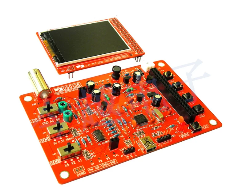 DSO138 digital storage oscilloscope DIY production parts e-learning training starter kit
DSO138 digital storage oscilloscope DIY production parts e-learning training starter kit