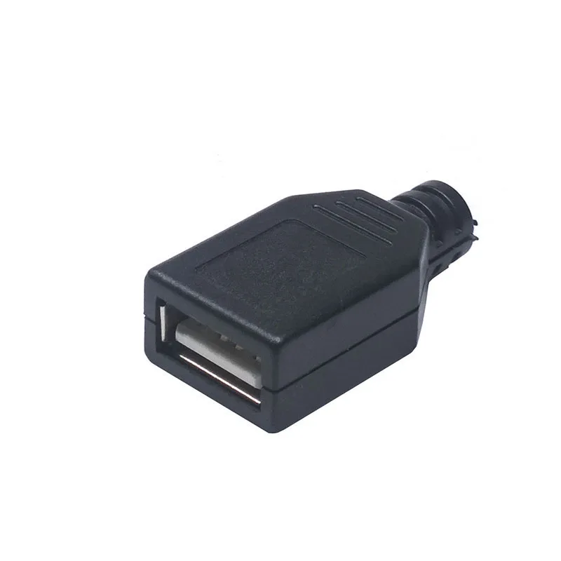 10 pcs Flat Edge Type A Plug Female Buckle Wire Type Welded Connector USB Master Plastic Shell Jack Tail Sockect Terminals
10 pcs Flat Edge Type A Plug Female Buckle Wire Type Welded Connector USB Master Plastic Shell Jack Tail Sockect Terminals