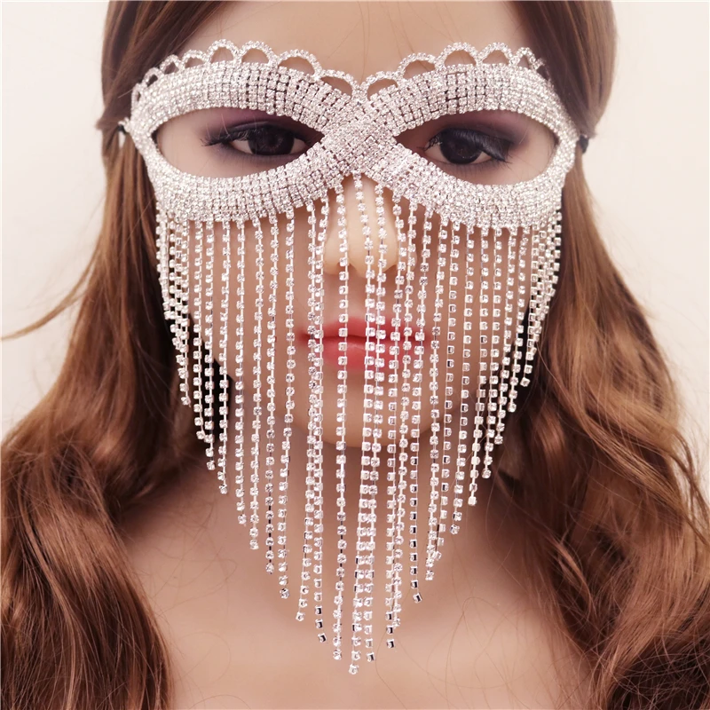 New Creative And Exquisite Rhinestone Eye Mask Fashion Masquerade Ball Mask Shining Crystal Leisure Party Jewelry Accessories
New Creative And Exquisite Rhinestone Eye Mask Fashion Masquerade Ball Mask Shining Crystal Leisure Party Jewelry Accessories