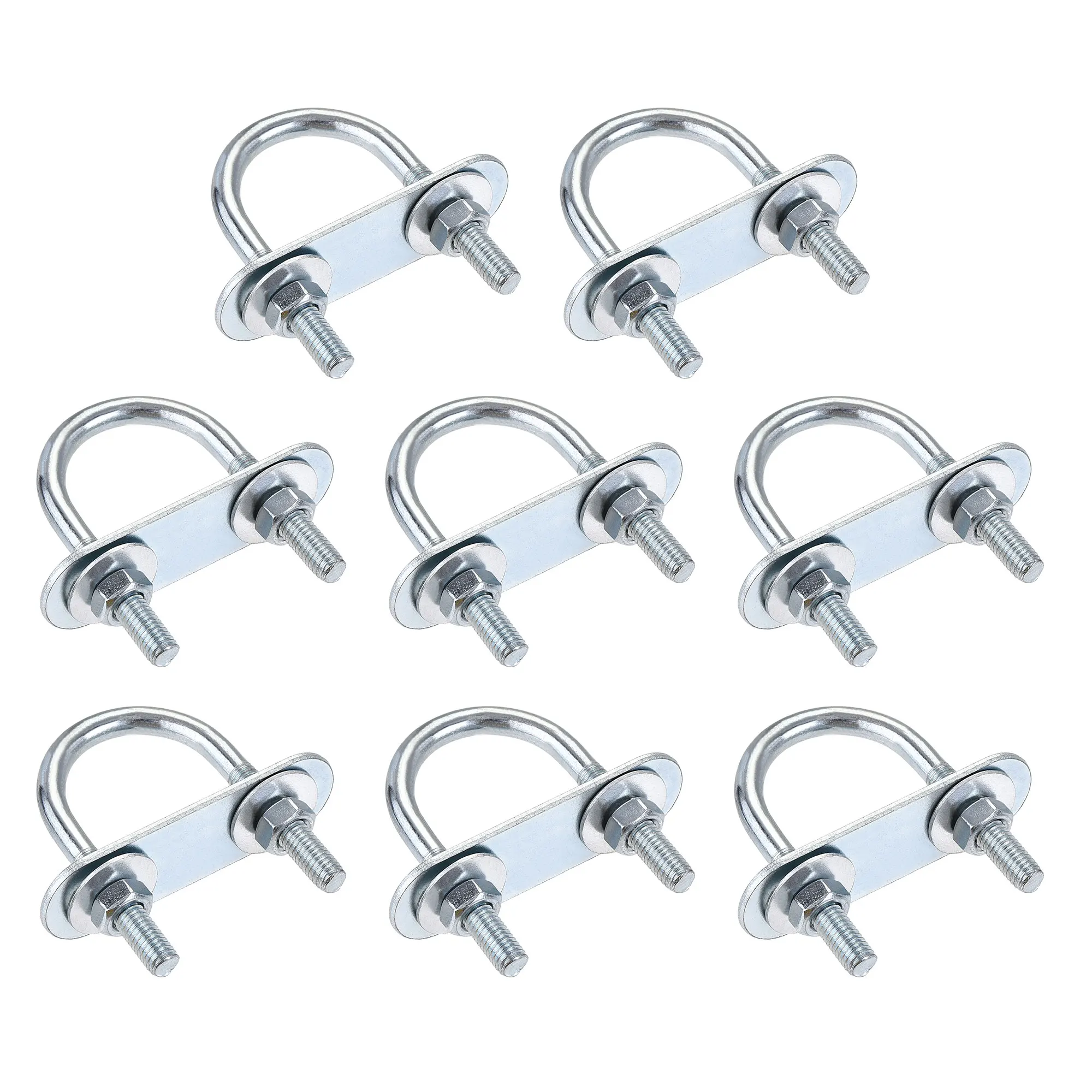 Uxcell 8 Sets Round U-Bolt 1.06"(27mm) Inner Width 53mm Length Steel M6 with Nut, Plate, Washer
Uxcell 8 Sets Round U-Bolt 1.06"(27mm) Inner Width 53mm Length Steel M6 with Nut, Plate, Washer