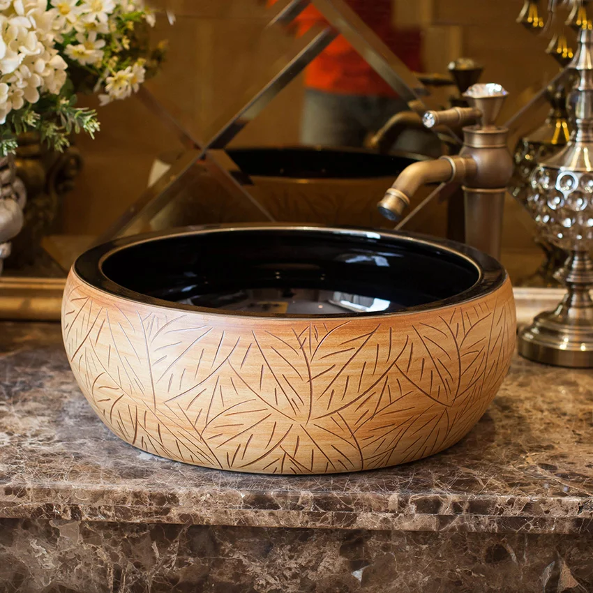 Ceramic Art Basin Sink Counter Top Wash Basin Bathroom Vessel Sinks vanities washing basin for hotel
Ceramic Art Basin Sink Counter Top Wash Basin Bathroom Vessel Sinks vanities washing basin for hotel
