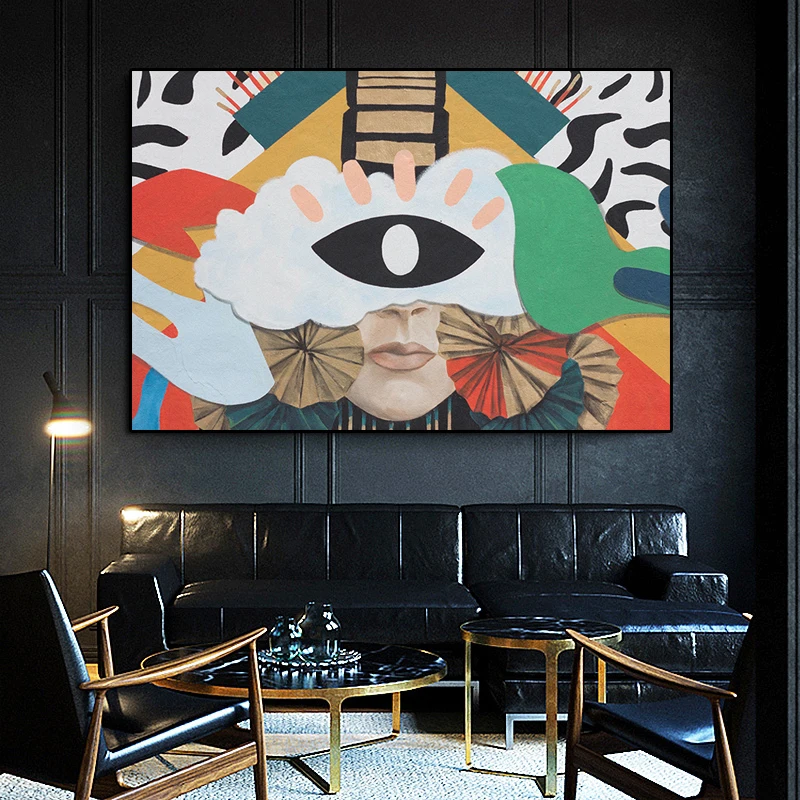 Modern art painting Abstract figure with big eyes Posters on the wall Decorations living room abstract Canvas Cuadros Home Decor
Modern art painting Abstract figure with big eyes Posters on the wall Decorations living room abstract Canvas Cuadros Home Decor