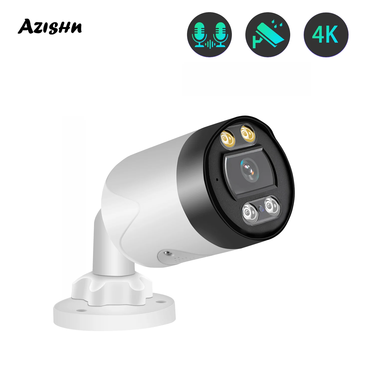 AZISHN 5MP H.265 POE IP Camera Color Night Vision Two Way Audio Outdoor Vidio Surveillance Security CCTV Camera Email Alerts
AZISHN 5MP H.265 POE IP Camera Color Night Vision Two Way Audio Outdoor Vidio Surveillance Security CCTV Camera Email Alerts