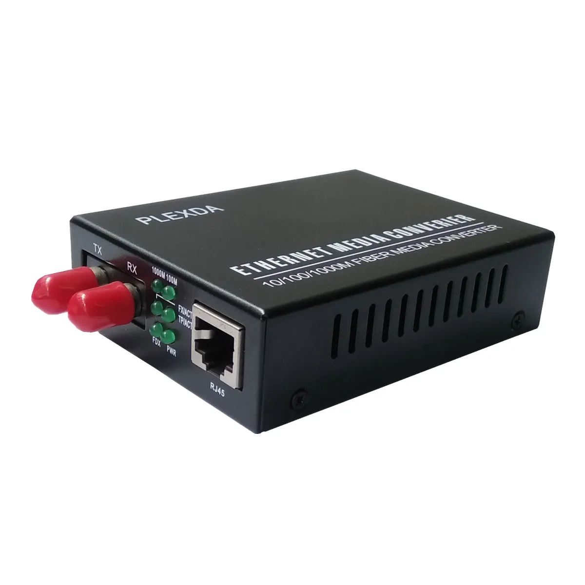 Plexda Gigabit Fiber Media Converter - 20km(12.42Miles) to UTP Cat5e Cat6 10/100/1000M RJ45 – Auto Sensing - Jumbo- LFP
Plexda Gigabit Fiber Media Converter - 20km(12.42Miles) to UTP Cat5e Cat6 10/100/1000M RJ45 – Auto Sensing - Jumbo- LFP