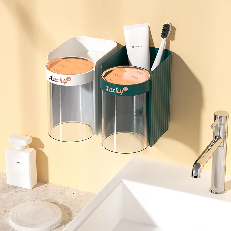 Toothbrush Holder Wall Mounted Magnetic Attraction Mouth Cup Bathroom Storage Tube Rack Cosmetic Shelf Bathroom Accessories
Toothbrush Holder Wall Mounted Magnetic Attraction Mouth Cup Bathroom Storage Tube Rack Cosmetic Shelf Bathroom Accessories