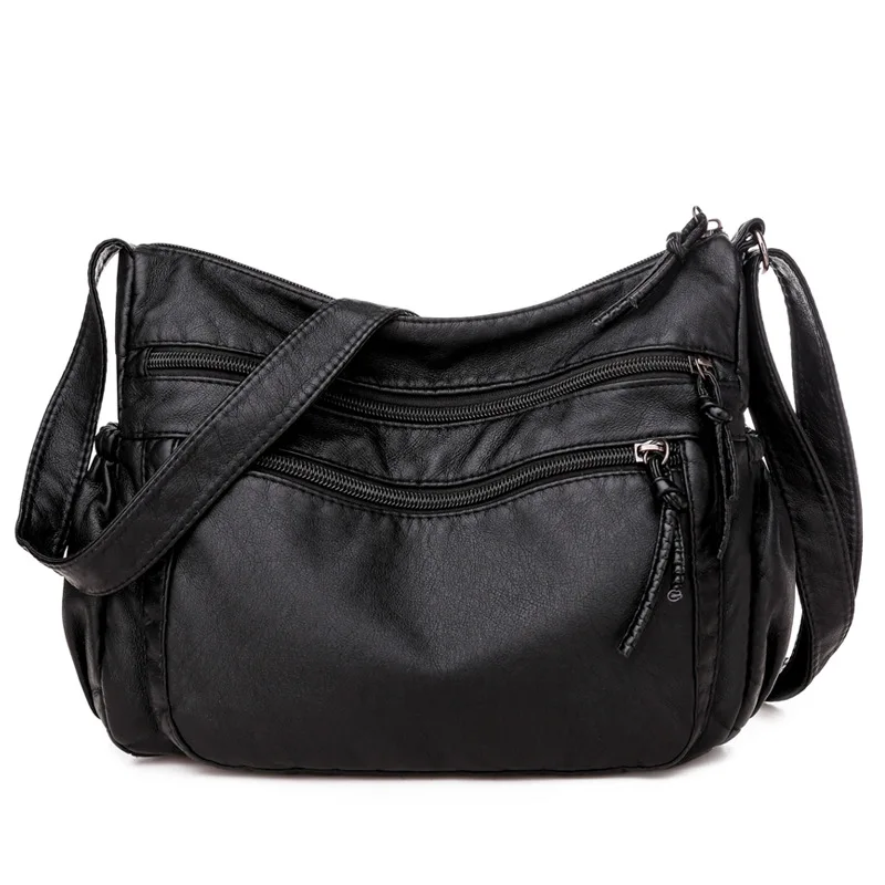New Casual Women Bag Soft Leather Shoulder Bags Multi-pocket PU Handbag Female Crossbody Messenger Bags Bolsa
New Casual Women Bag Soft Leather Shoulder Bags Multi-pocket PU Handbag Female Crossbody Messenger Bags Bolsa