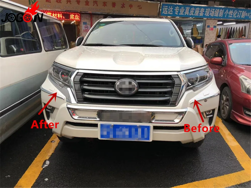 2pcs Accessories ABS Car front headlights under Lips trim For Toyota Land Cruiser Prado Fj150 2018 2019 Car styling
2pcs Accessories ABS Car front headlights under Lips trim For Toyota Land Cruiser Prado Fj150 2018 2019 Car styling