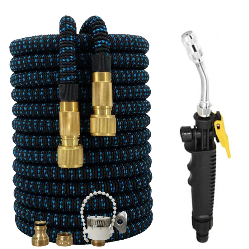 New Type Of Inflatable Garden Hose High Pressure Car Wash Cleaning Machine Magic Flexible Hose Plastic Hose Watering Spray Gun
New Type Of Inflatable Garden Hose High Pressure Car Wash Cleaning Machine Magic Flexible Hose Plastic Hose Watering Spray Gun