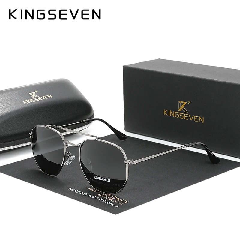 KINGSEVEN Аутентичные винтажные солнцезащитные очки мужские поляризационные женские солнцезащитные очки с шестигранной головкой из нержавеющей стали Lunette De Soleil Femme N7748
KINGSEVEN Аутентичные винтажные солнцезащитные очки мужские поляризационные женские солнцезащитные очки с шестигранной головкой из нержавеющей стали Lunette De Soleil Femme N7748