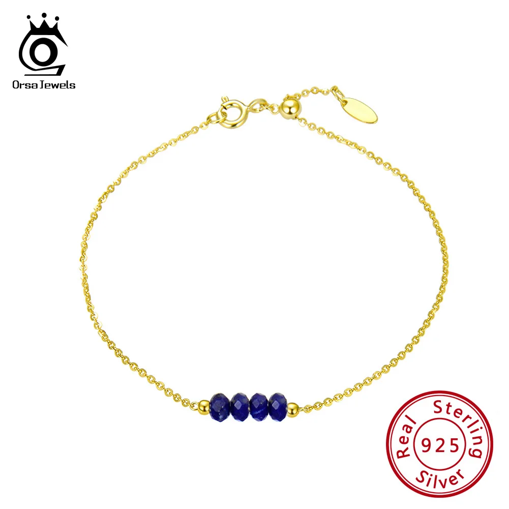 ORSA JEWELS Solid 925 Sterling Silver Women Natural Moonstone Bracelet With 18K Gold Chain Dating Collocation Fine Jewelry SB44
ORSA JEWELS Solid 925 Sterling Silver Women Natural Moonstone Bracelet With 18K Gold Chain Dating Collocation Fine Jewelry SB44