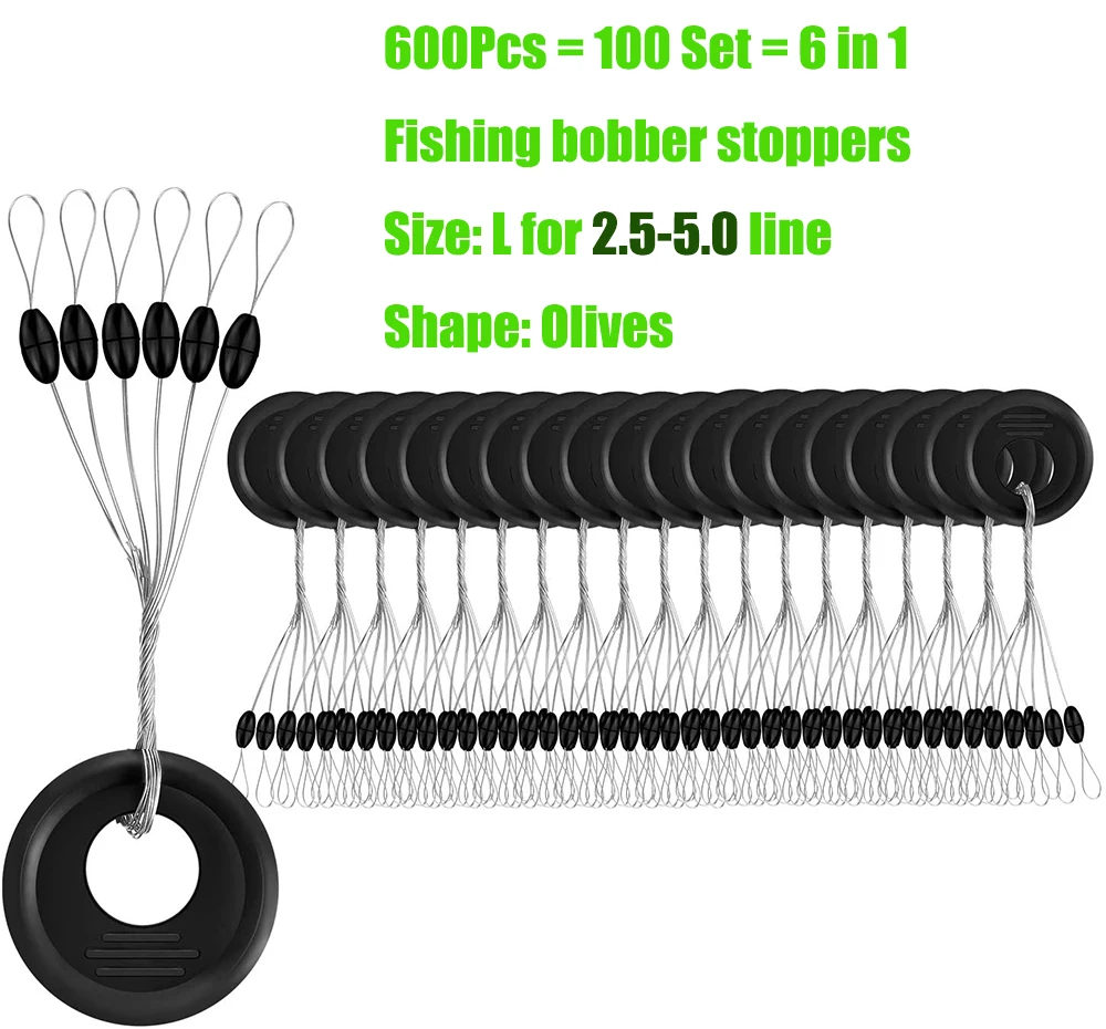 600Pcs 6in1 1 Bag Rubber Space Beans Oval Stopper Fishing Bobber Flotador S M L for Sea Carp Fly Fishing Bait Line Float Stops
600Pcs 6in1 1 Bag Rubber Space Beans Oval Stopper Fishing Bobber Flotador S M L for Sea Carp Fly Fishing Bait Line Float Stops