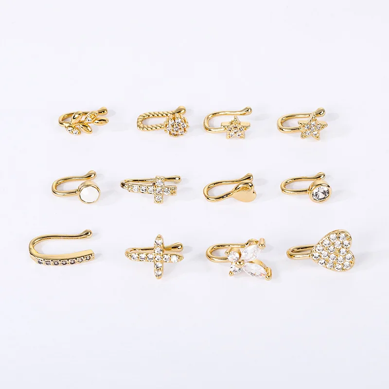 12PCS/Set Fake Nose Ring Septum Non Pierced Cuff Fake Faux Piercing Non Pierced Nose Piercing Jewelry
12PCS/Set Fake Nose Ring Septum Non Pierced Cuff Fake Faux Piercing Non Pierced Nose Piercing Jewelry