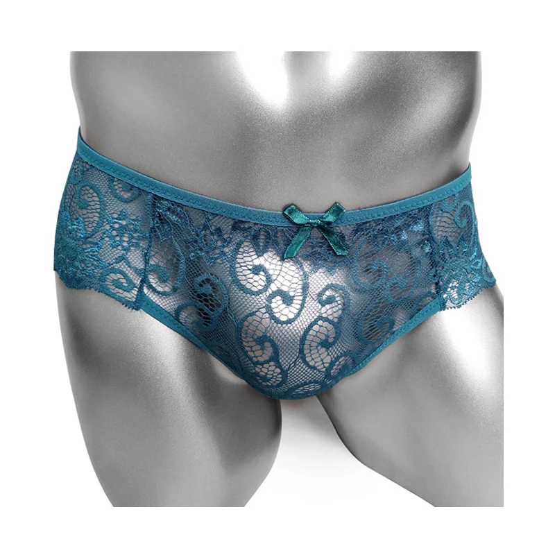 Floral Lace Mens Sexy Panties Exotic Transparent Sissy Briefs Underpants Low Waist Breathable Male Gay Underwear Lingerie
Floral Lace Mens Sexy Panties Exotic Transparent Sissy Briefs Underpants Low Waist Breathable Male Gay Underwear Lingerie