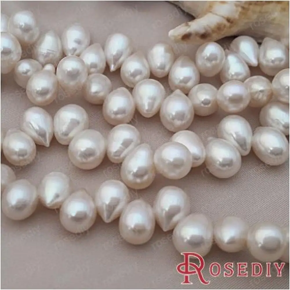 Wholesale 8*7mm Water Drop Natural Freshwater Pearls Beads Diy Jewelry Findings Accessories a String Roughly 65 pieces(JM6710)
Wholesale 8*7mm Water Drop Natural Freshwater Pearls Beads Diy Jewelry Findings Accessories a String Roughly 65 pieces(JM6710)