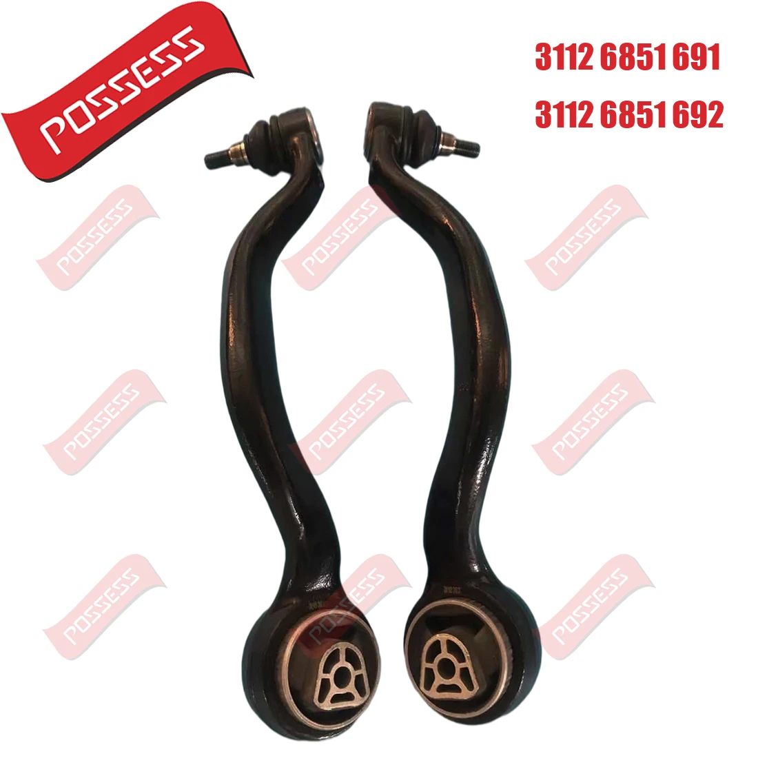 A Pair of Front Lower Suspension Curved Control Arm For BMW X5 F15 F85 X6 F16 F86 13-19 xDrive, OE 31126851691 31126851692
A Pair of Front Lower Suspension Curved Control Arm For BMW X5 F15 F85 X6 F16 F86 13-19 xDrive, OE 31126851691 31126851692