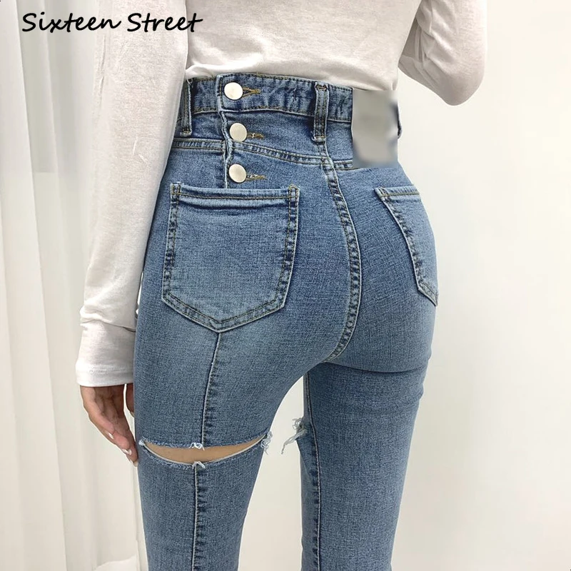 Skinny Jeans Woman Korean High Waisted Jeans Back Button Hole Stretch Pencil Pants Female Vintage Y2k Clothes for Women Denim
Skinny Jeans Woman Korean High Waisted Jeans Back Button Hole Stretch Pencil Pants Female Vintage Y2k Clothes for Women Denim