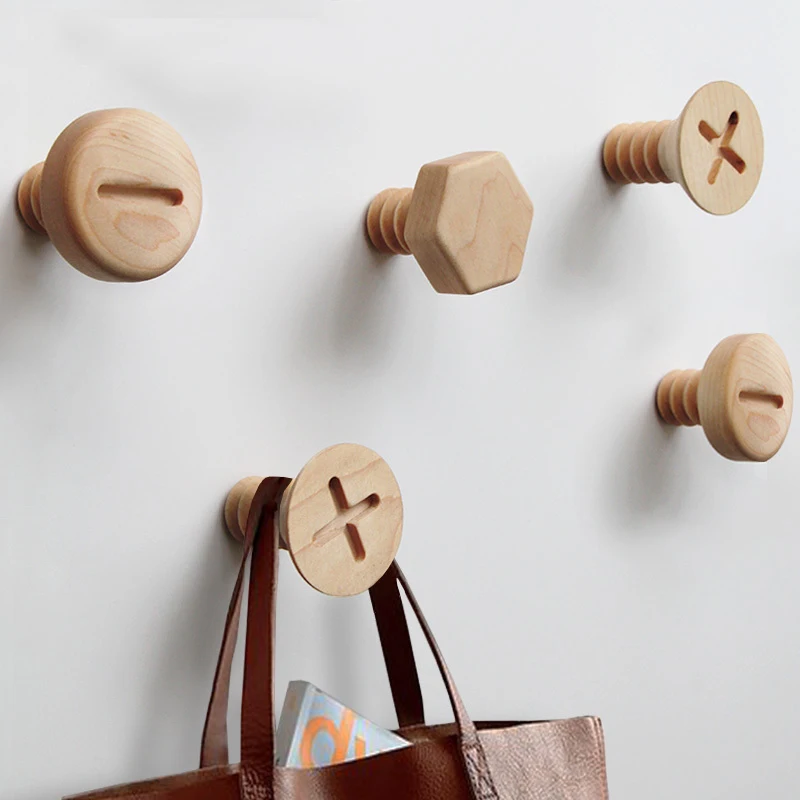 Natural Wood Clothes Hanger Wall Mounted Coat Hook Decorative Key Holder Hat Scarf Handbag Storage Hanger Bathroom Rack Hooks
Natural Wood Clothes Hanger Wall Mounted Coat Hook Decorative Key Holder Hat Scarf Handbag Storage Hanger Bathroom Rack Hooks