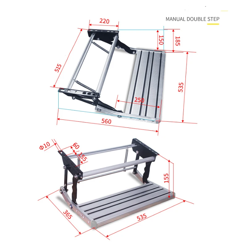 Step Ladder Aluminum Alloy Non-Slip Camping Pedal Portable Manual Step Telescopic Single/Double Step Folding Ladder
Step Ladder Aluminum Alloy Non-Slip Camping Pedal Portable Manual Step Telescopic Single/Double Step Folding Ladder