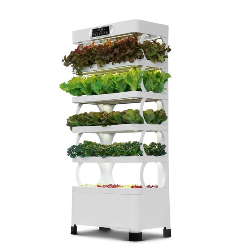 Indoor NFT Growing System Smart Hydroponic Planter with Led Light for Lettuce Leaf Vegetable
Indoor NFT Growing System Smart Hydroponic Planter with Led Light for Lettuce Leaf Vegetable