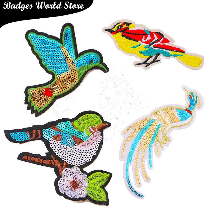 Fashion Cute Bird Woodpecker Sequins Icon Embroidered Applique Patches For DIY Iron on Kawaii Clothes Badges on the Backpack
Fashion Cute Bird Woodpecker Sequins Icon Embroidered Applique Patches For DIY Iron on Kawaii Clothes Badges on the Backpack