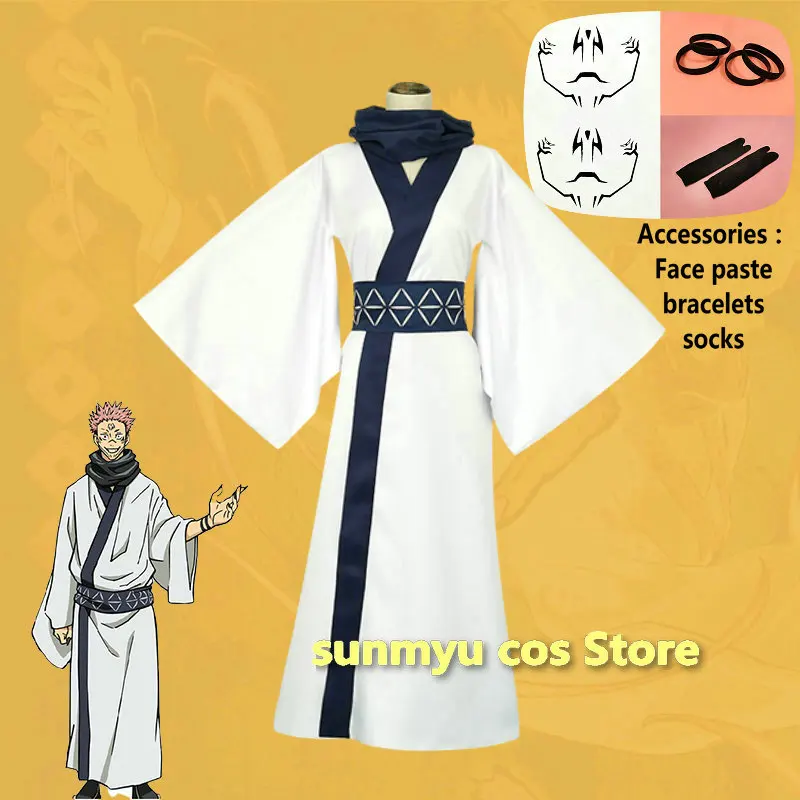 Anime Jujutsu Kaisen Ryomen Sukuna Cosplay Costume With face paste and bracelets and socks Jujutsu Kaisen Cosplay Kimono
Anime Jujutsu Kaisen Ryomen Sukuna Cosplay Costume With face paste and bracelets and socks Jujutsu Kaisen Cosplay Kimono