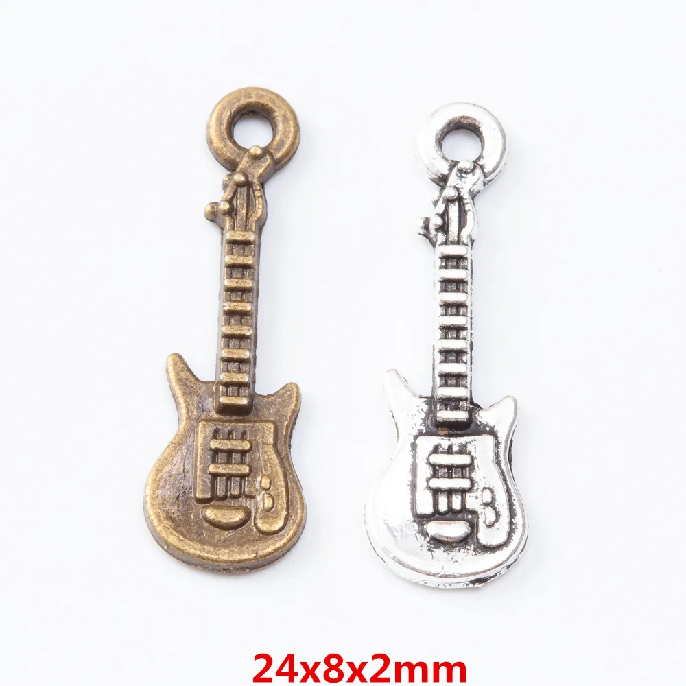 100pieces (guitar) vintage zinc alloy charm metal pendant DIY jewelry discovery making accessories2855
100pieces (guitar) vintage zinc alloy charm metal pendant DIY jewelry discovery making accessories2855