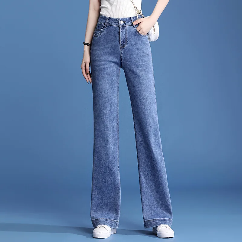 20113 Spring Summer Women Micro Flared Jeans High Waist Casual Classic Slim Fit Fashion Urban Washing High Quality Denim Pants
20113 Spring Summer Women Micro Flared Jeans High Waist Casual Classic Slim Fit Fashion Urban Washing High Quality Denim Pants